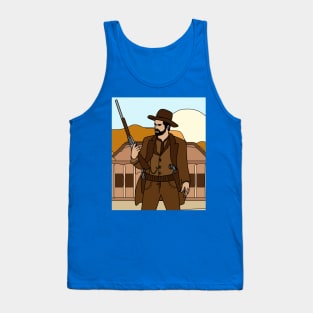 Retro Wild West Cowboys Rodeo Tank Top